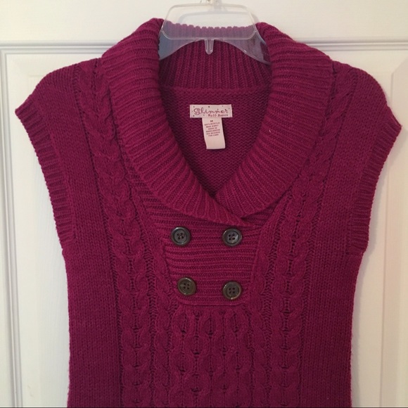 Maroon Sweater Dress - Picture 2 of 4